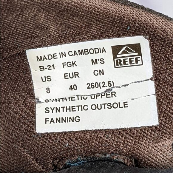 Reef Fanning Sandals Flip Flops - Picture 8 of 9